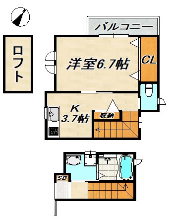 サンウィング妙法寺 間取り図