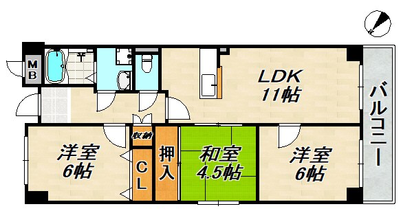 アネスト恵美寿 間取り図
