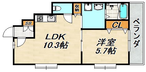 GLAハート長田 間取り図