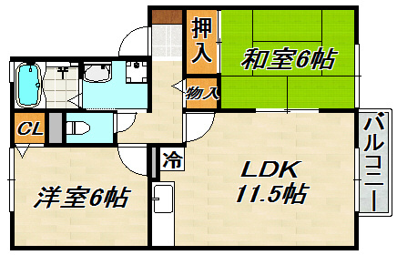 オーク東須磨 間取り図