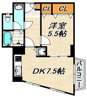ラムール鈴蘭台 間取り図