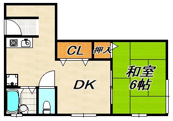 谷岡マンション 間取り図