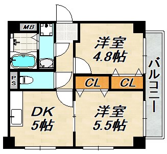 グレイスハイツ東須磨 間取り図