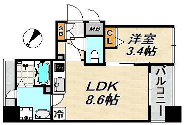 SDグランツ神戸ウエスト 間取り図