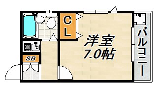 サンパレス21須磨 間取り図