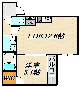 フジパレス須磨鷹取Ⅰ番館 間取り図