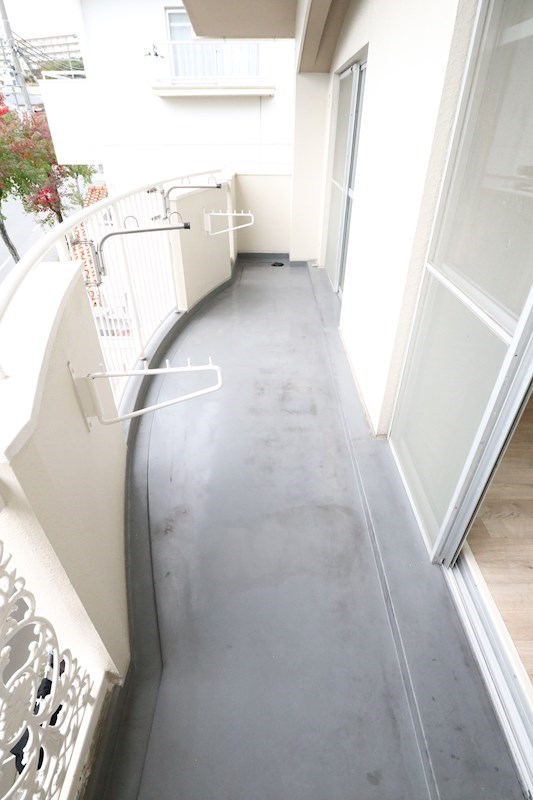 落合ハイツB棟 ベランダ