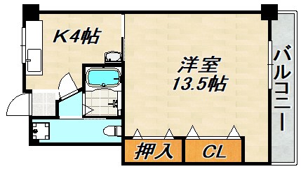 白川台ハイツ 間取り図