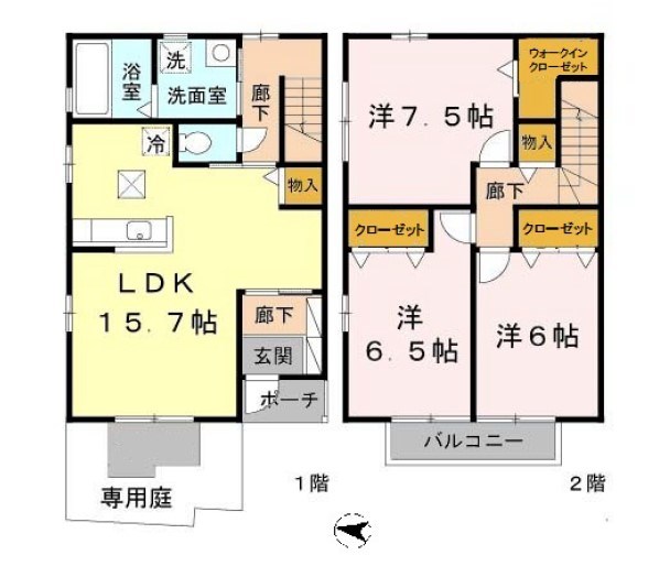 グリーンハイツⅢ 間取り図