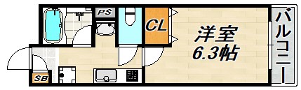 コスティエーロ須磨 間取り図