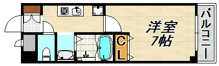 フルール須磨 間取り図