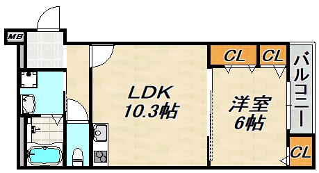 フジパレス須磨鷹取Ⅱ番館 間取り図