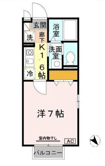 セジュール西代Ⅱ 間取り図