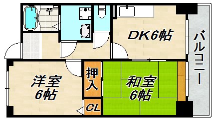 ロワジール山手 間取り図