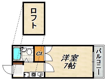 ラ・メール板宿 間取り図