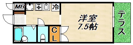 エスポワール須磨 間取り図