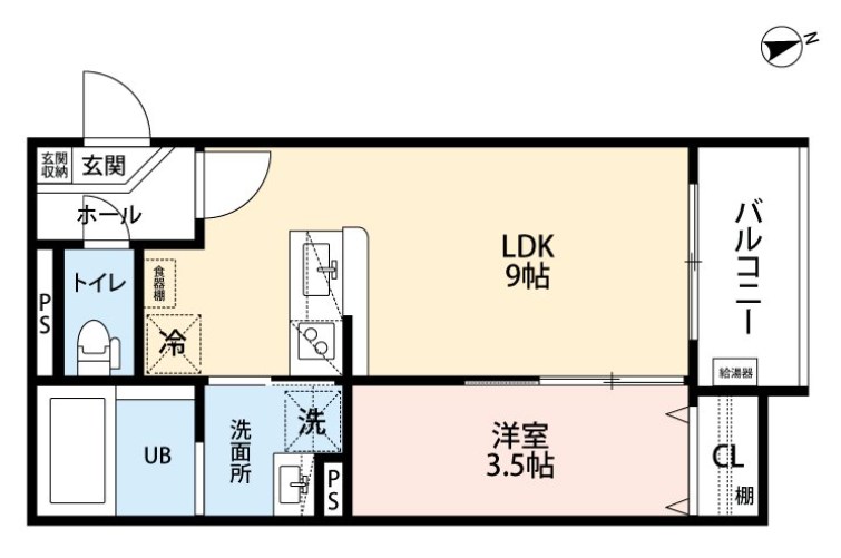カーサ蓮宮通 間取り図