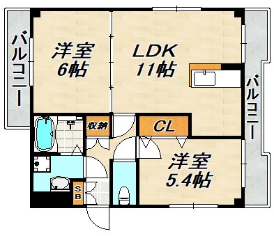 トアピエス須磨 間取り図