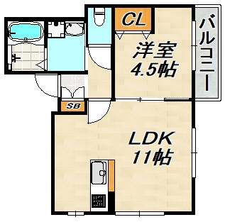 KARIN上沢アネックス 間取り図