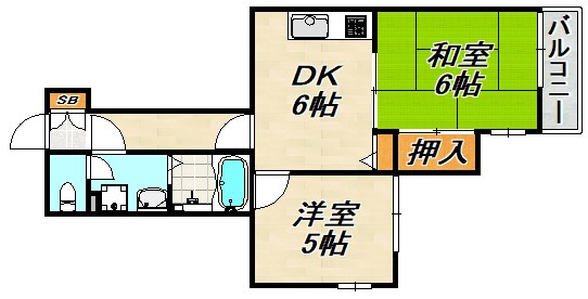 エステートピア上沢 間取り図