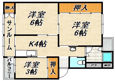 五位ノ池北ビル 間取り図