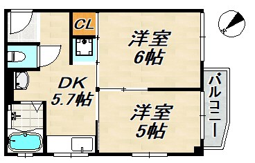 オレンジマンション 間取り図