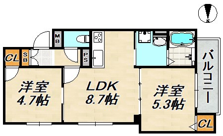 ヤーナパレスノース 間取り図