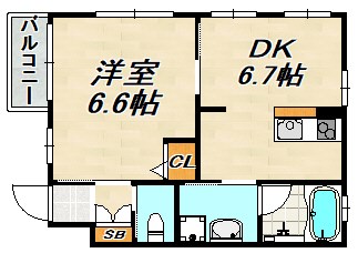 グランメール新長田 間取り図