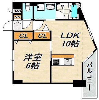 プリオーレ神戸大開通 間取り図