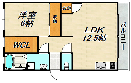 エード白川 間取り図