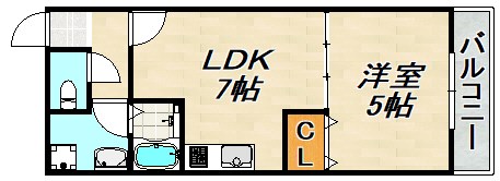 ラムール鷹取 間取り図