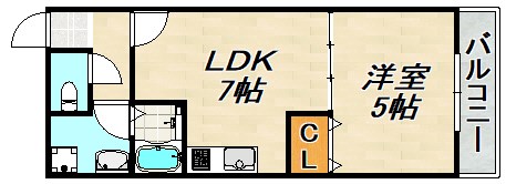 ラムール鷹取 間取り図