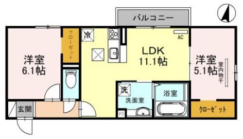 ラヴェール杉尾台 間取り図