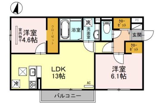 ラヴェール杉尾台 間取り図
