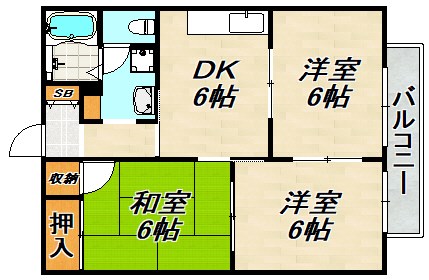 グリーンシャトレ 間取り図