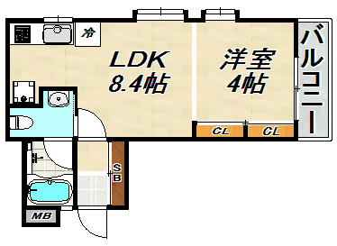 ワコーレヴィータ須磨浦通 間取り図