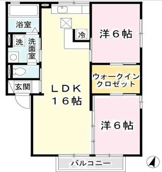 ガーデンコート車 間取り図