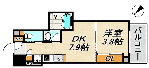 クローバーマーレ神戸 間取り図
