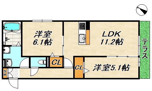 licorice(リコリス)A棟 間取り図