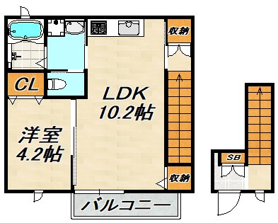 クレール 間取り図