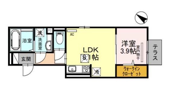 ブリランテ川西通 間取り図
