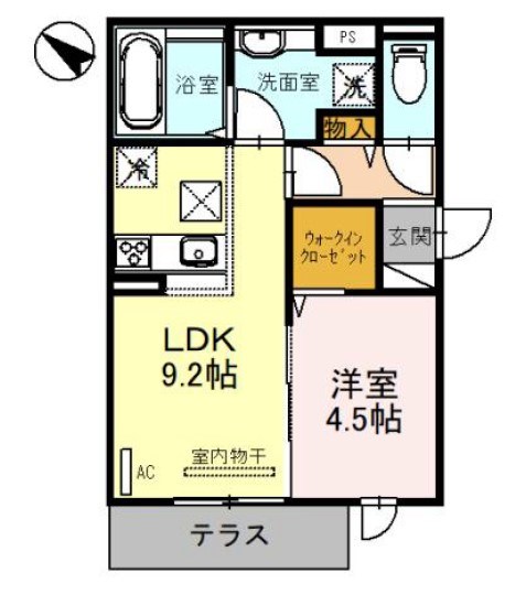 ブリランテ川西通 間取り図