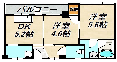 メビウス駒ヶ林レジデンス 間取り図