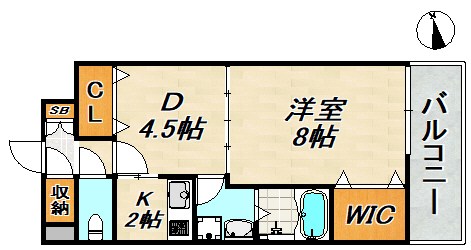 デコール神戸Ⅱ 間取り図