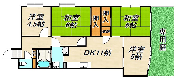 クレドール須磨3 間取り図
