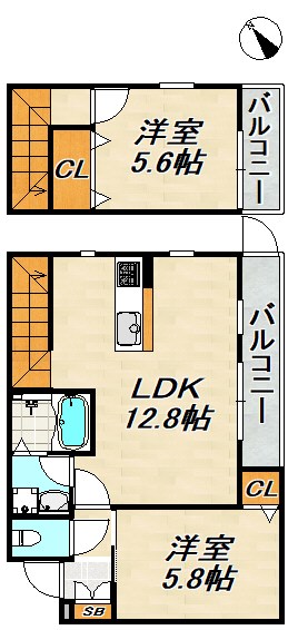 グルーブメゾン須磨離宮 間取り図