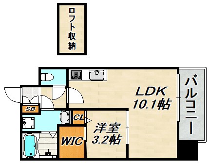 デコール神戸Ⅰ 間取り図
