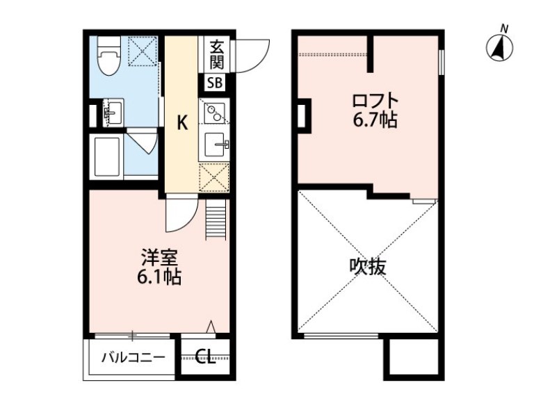 メゾンドイスティクラール 間取り図