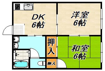 イーストハイツ 間取り