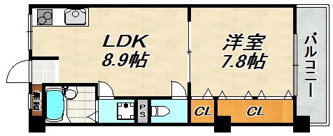 離宮前グリーンハイツ 間取り図